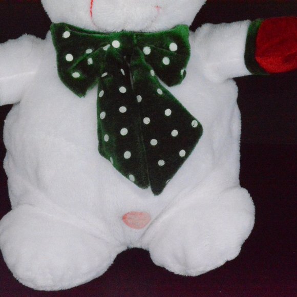 Plush Musical Snowman Wish You Merry Christmas 11" - Picture 3 of 8